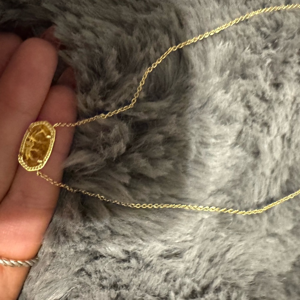 Kendra Scott Gold gemstone necklace - Picture 4 of 5